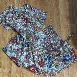 Kori Floral wide leg jumpsuit